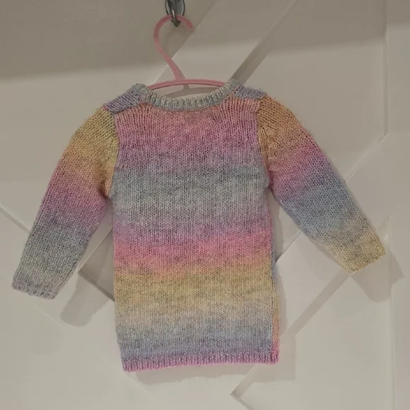 George Red and Pink Sweater Soft Knit Pullover - Picture 3 of 3